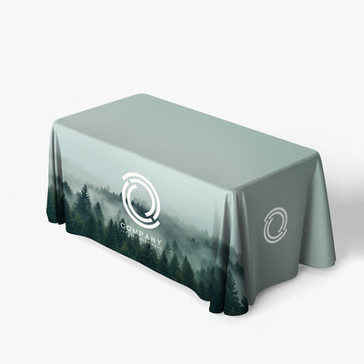 6ft Table Cover 3 Sided (Open Back)