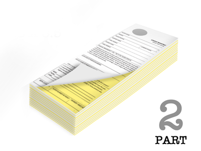 3.5 x 8.5 Carbonless Forms