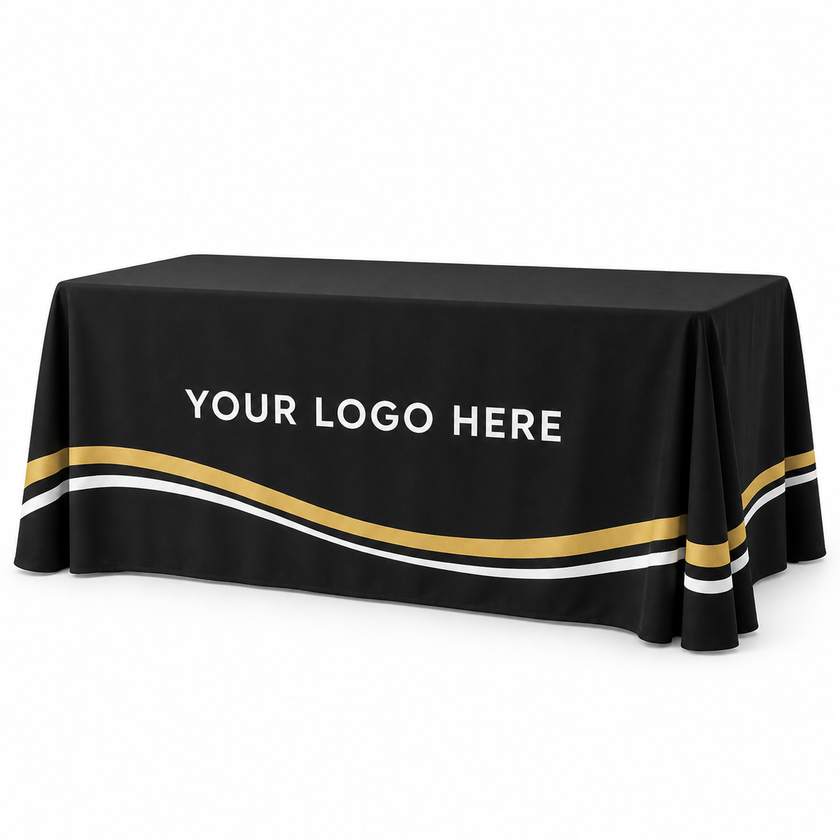 6 ft Table Cover 4 sided (closed back)