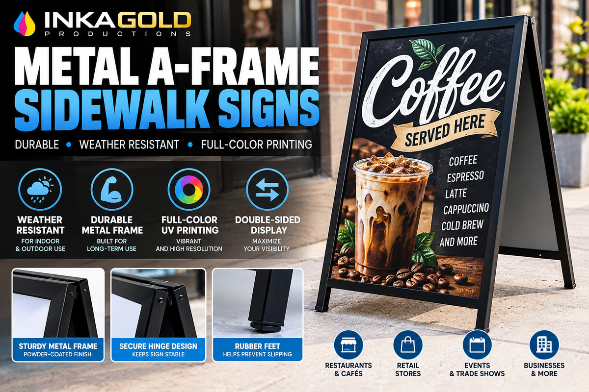 Metal Sidewalk Signs