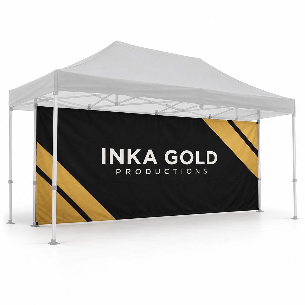 20 ft Tent Back Wall - Outdoor Event Tent (No Top & Frame)