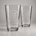 Custom Sandblasted Pint Glasses
