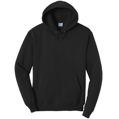 Port & Company PC78H in Jet Black, shown before custom printing