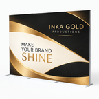 Inka Gold Productions 10ft seg backlit pop up display branded product mockup