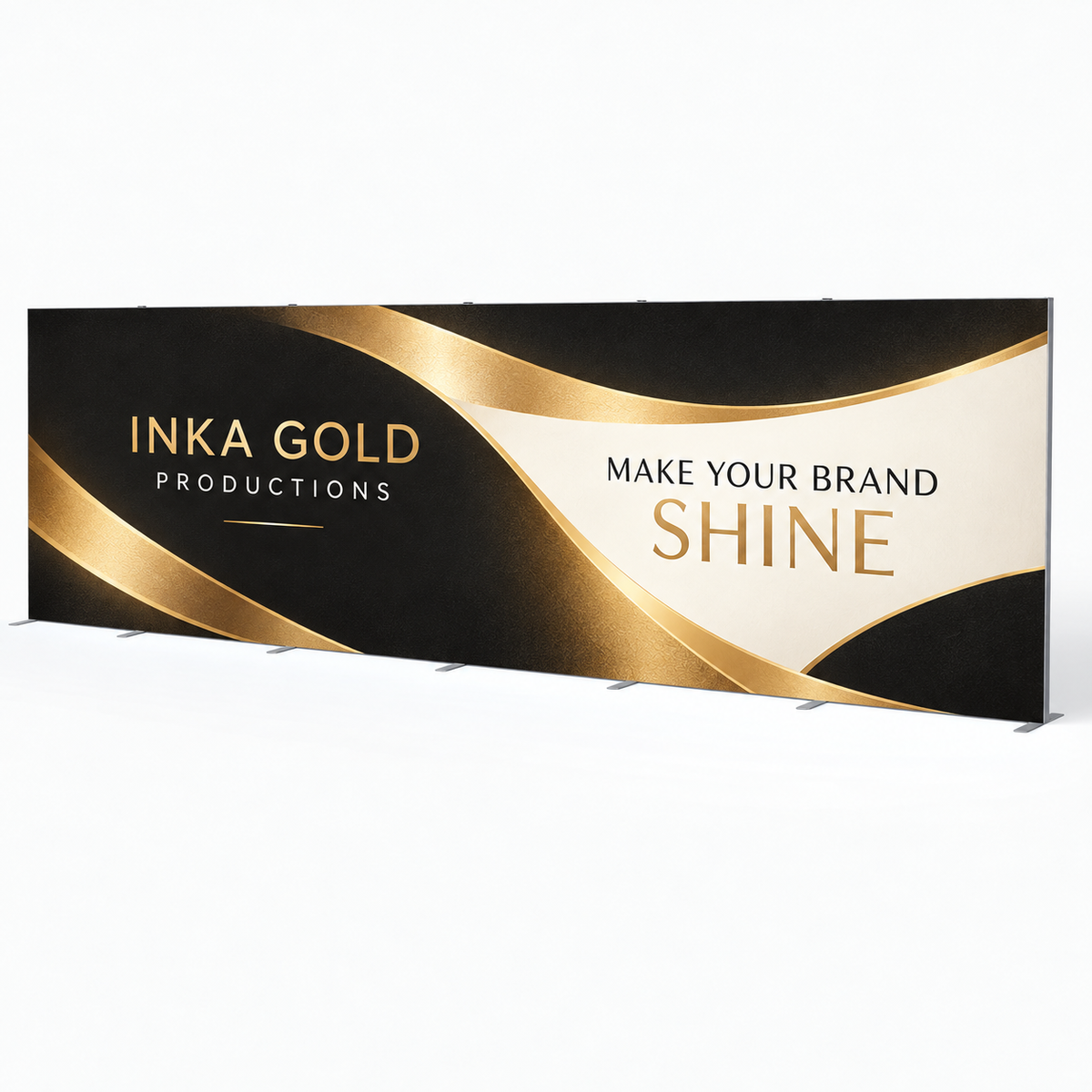 Inka Gold Productions 20ft seg backlit display branded product mockup