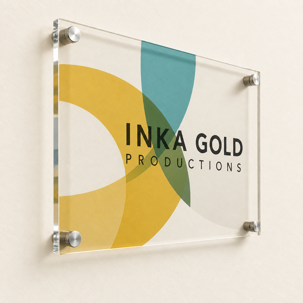 Clear Acrylic Prints – Transparent with optional standoff mounting — illustrative product mockup