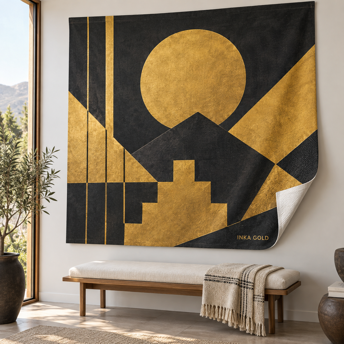 Adhesive Wall Fabric — original Inka Gold product mockup