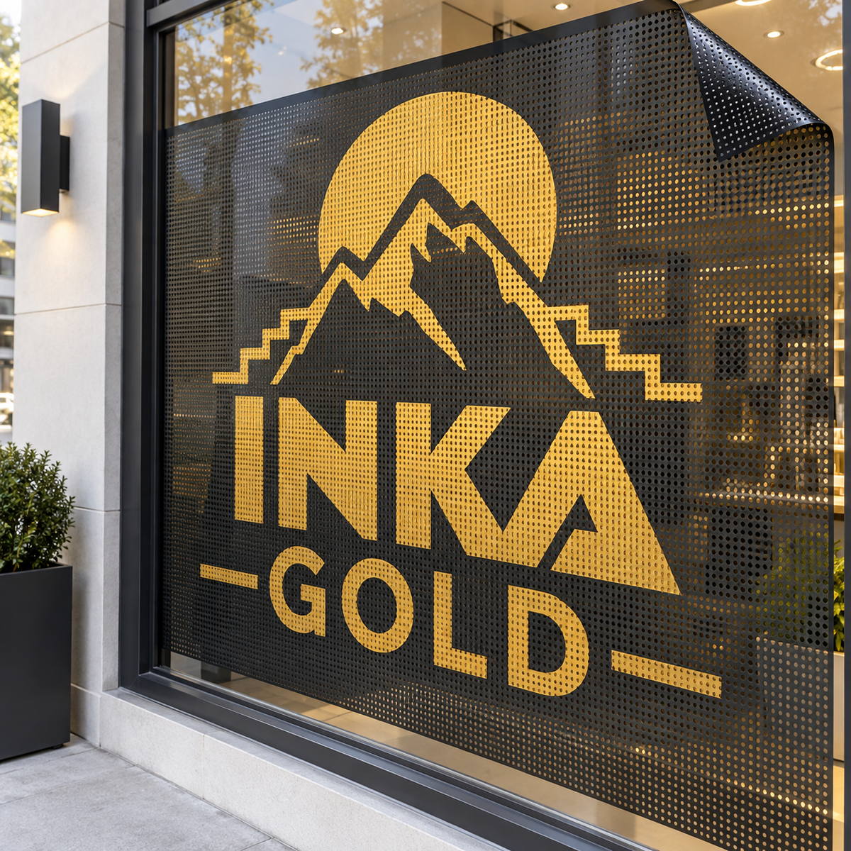 Adhesive Window Perf — original Inka Gold product mockup