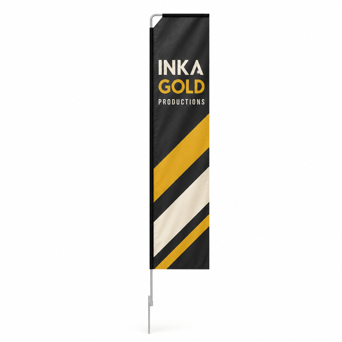 Rectangle Flag – Inka Gold Productions product mockup