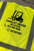 Safety Vest Printing by Inka Gold Productions