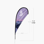 Teardrop Flag by Inka Gold Productions