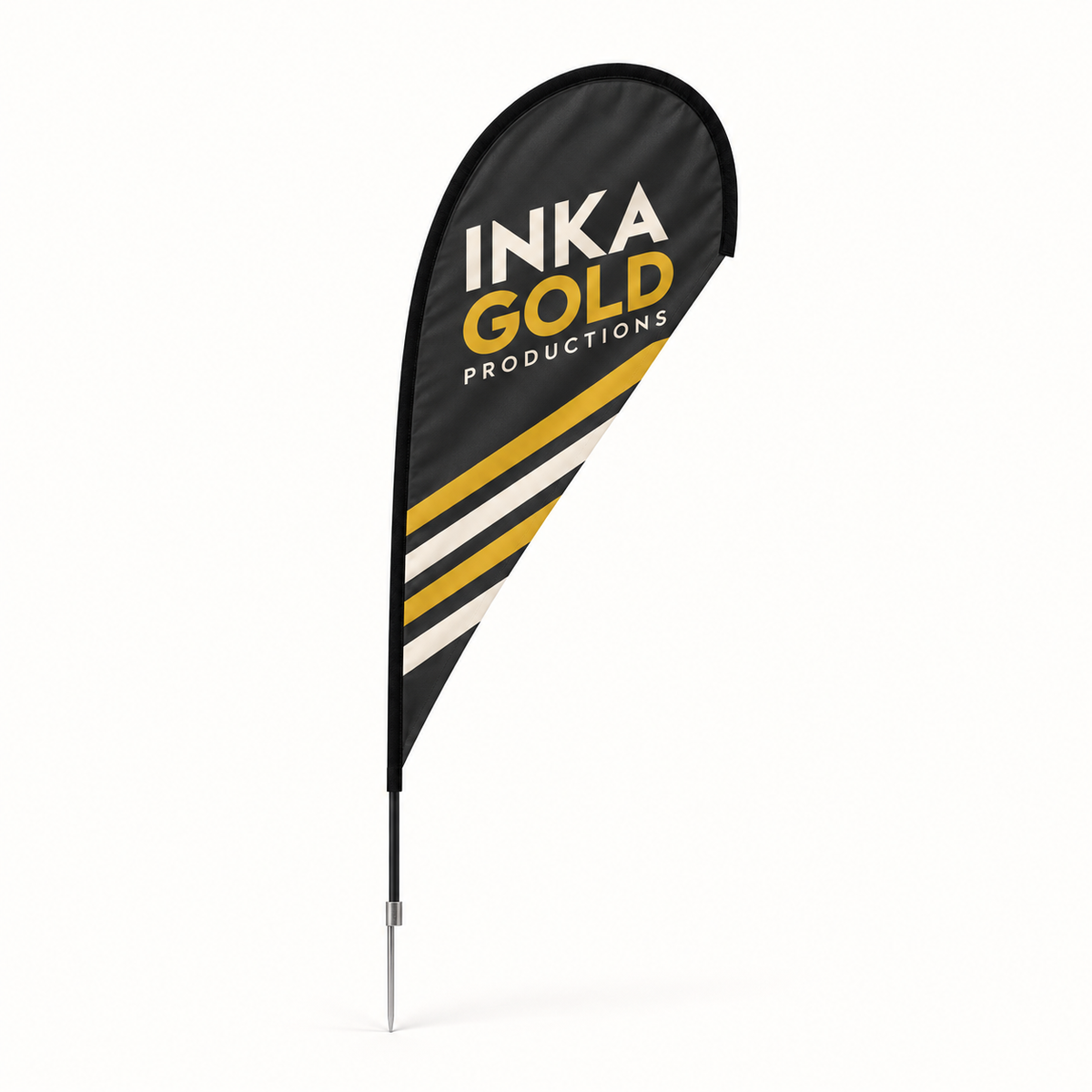 Teardrop Flag – Inka Gold Productions product mockup