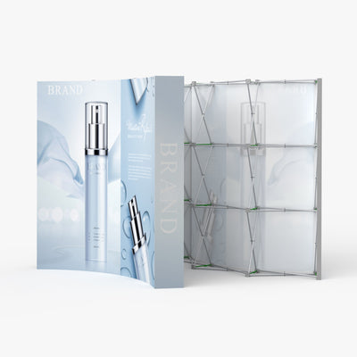 8ft Curve Velcro Fabric Pop Up Display
