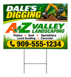 Yard Sign W/ H-Stake by Inka Gold Productions