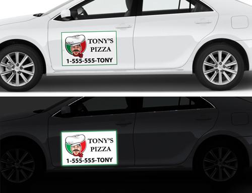 Reflective Car Magnet by Inka Gold Productions