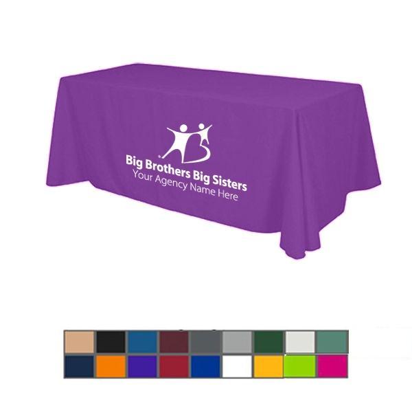 8ft Table Cover 4 Sided (Full Back)