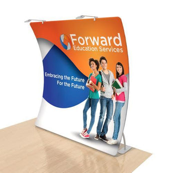 8ft Curve Tension Fabric Display