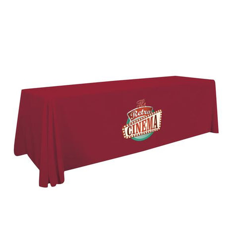 8ft  Table Cover 4 sided ( closed back )