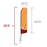 Standard Feather Flag 16ft.
