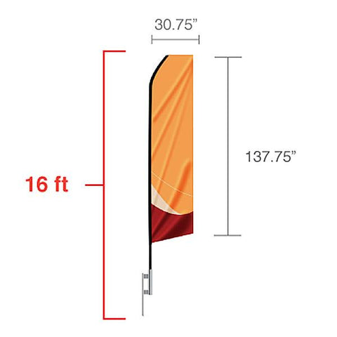 Standard Feather Flag 16ft.