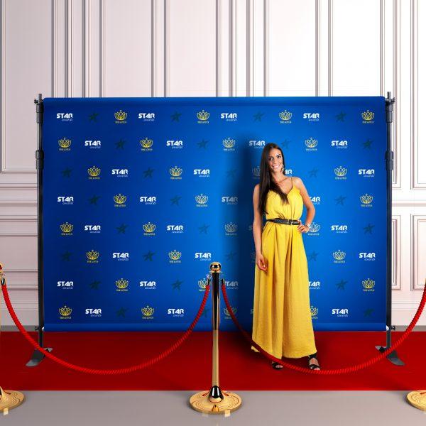 Step and Repeat Backdrop Set