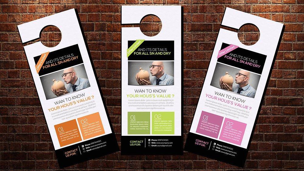 Door Hangers 4.25 x 11  Cardstock
